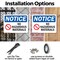 Signmission No Hazardous Materials OSHA Notice Sign, Plastic, 10in W x 7in L, 2PK OS-2PACK-NS-P-710-L-14649 - alternate 5